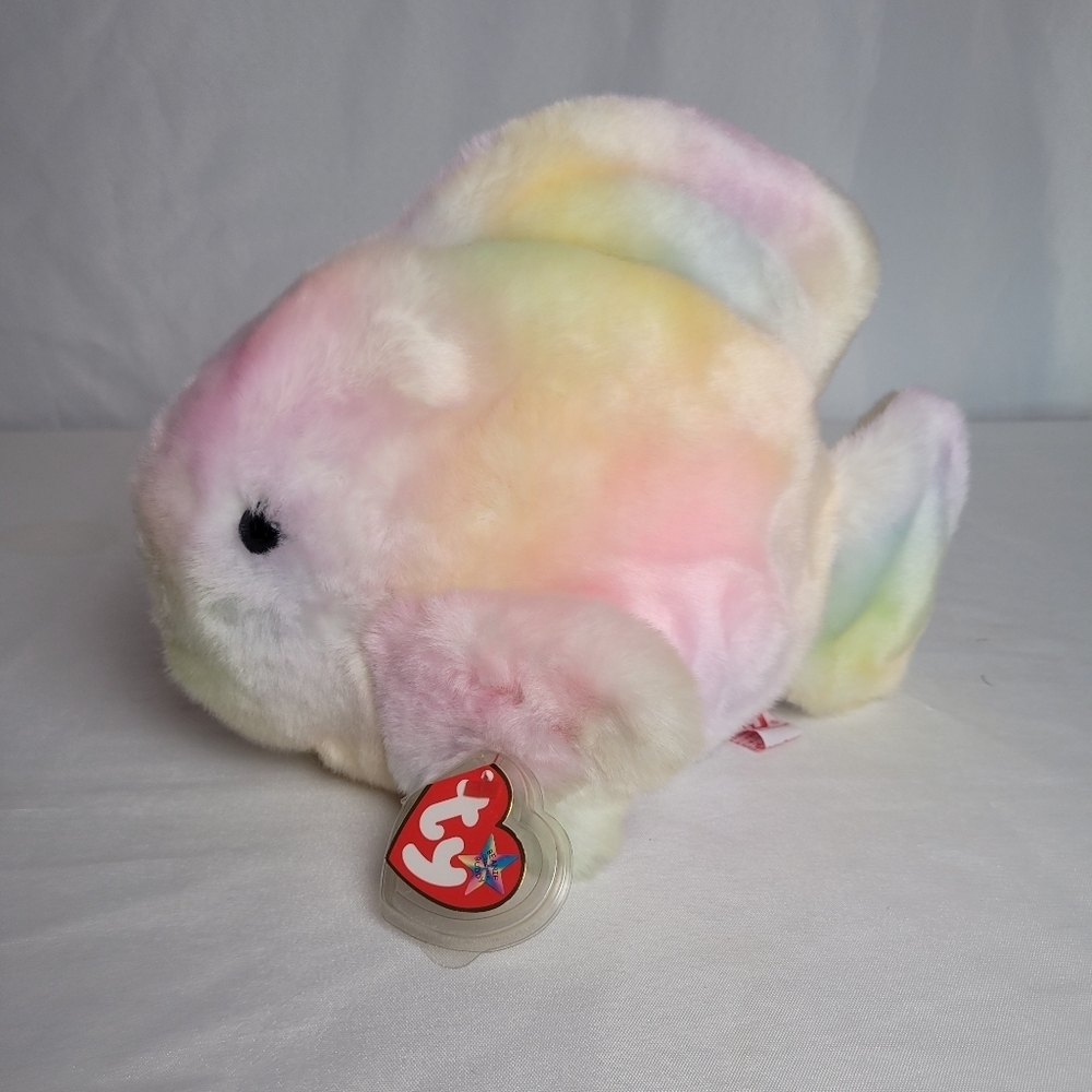 Ty Classic VTG 2000 Coral Tie Dye Fish Plush Stuffed Animal Toy 10"